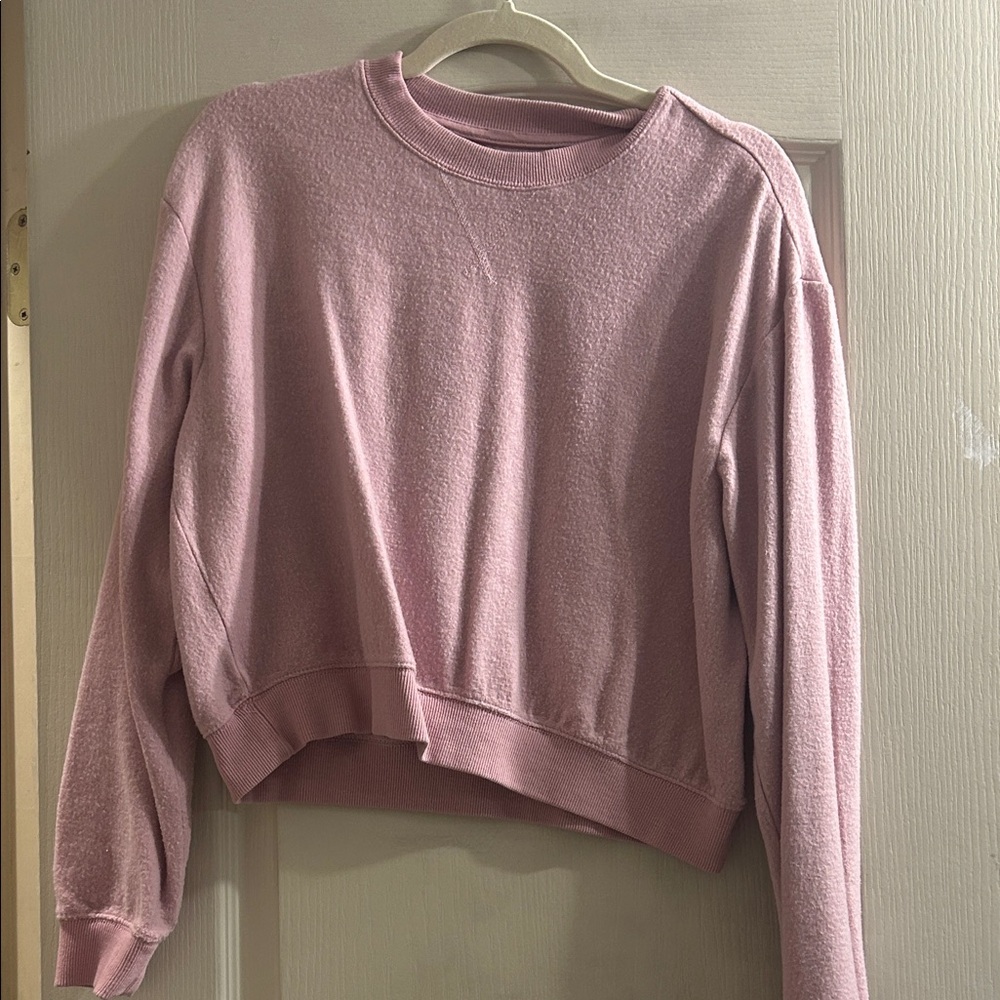 Women's Cozy Crewneck Sweatshirt - Pink